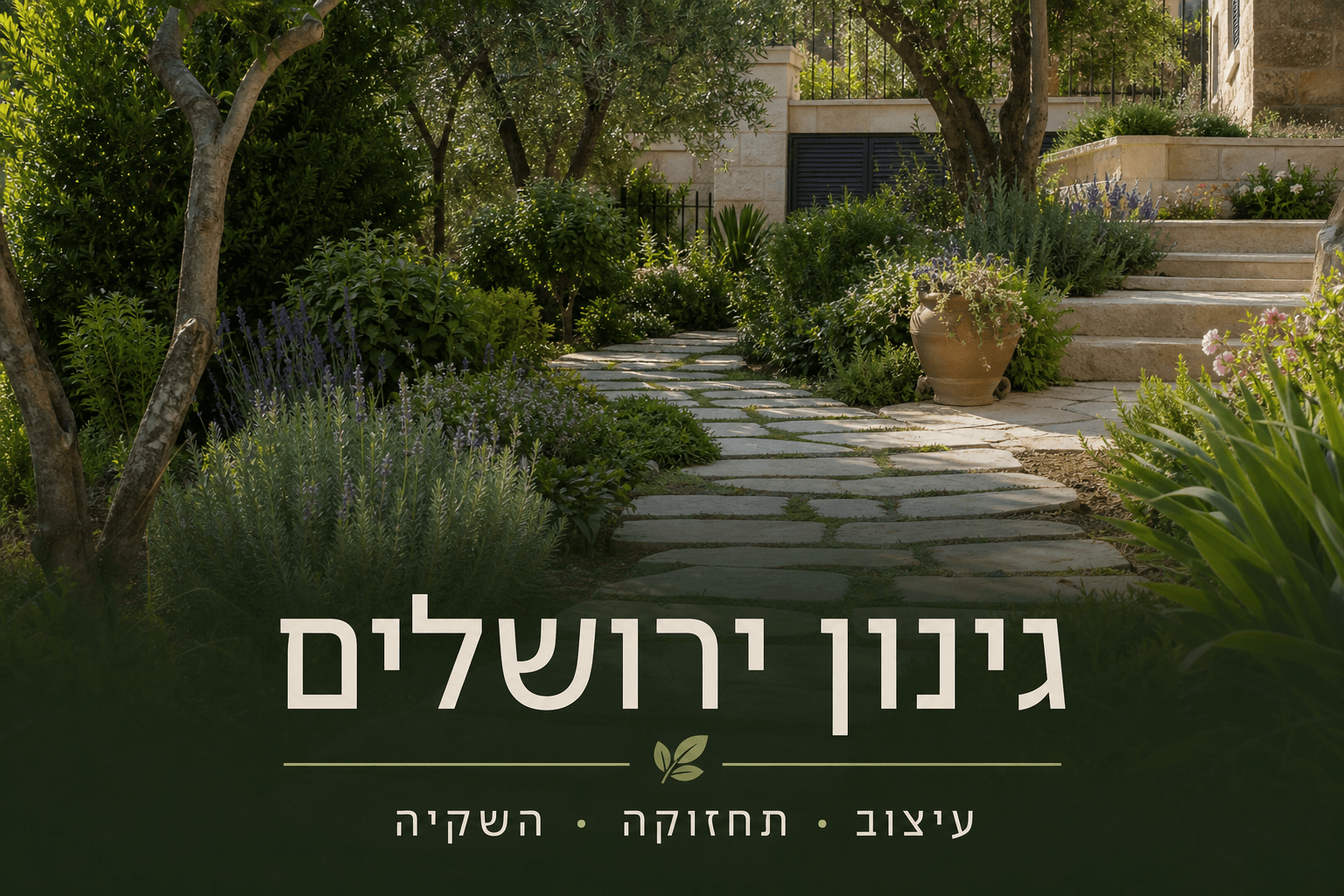 דוגמה: מודעת גינון — גרפיקה פרסומית ריבועית